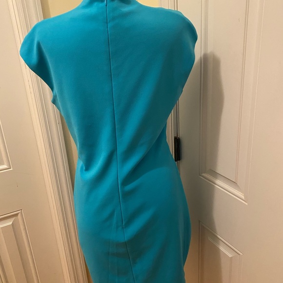 Alexia Admore Blue Lace Up Cap Sleeve Mini Dress M - Picture 6 of 12